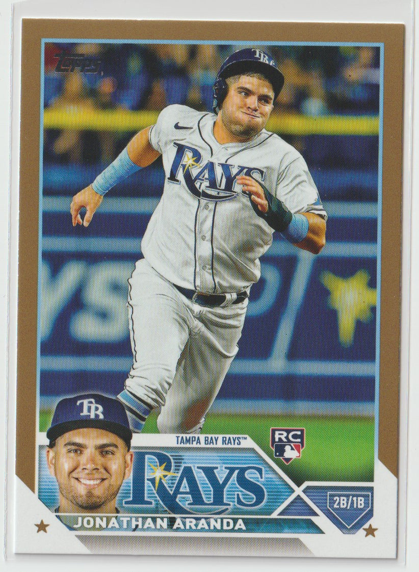 Jonathan Aranda 2023 Topps Series 1 RC Gold /2023 Tampa Bay Rays
